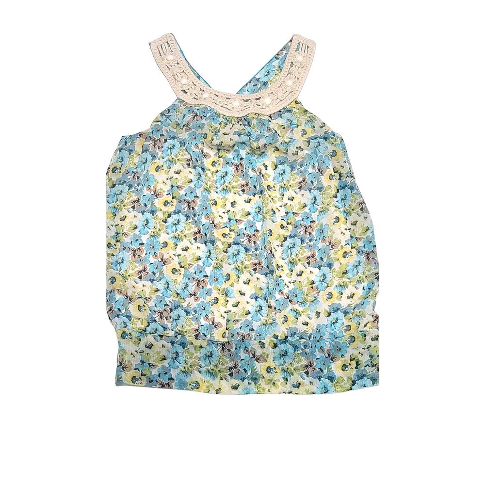 Iz byer floral tank women's medium